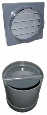 CLAPET ANTI-RETOUR PVC VENTILATION D 0200 LONGEUR 460 mm