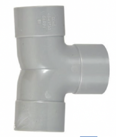 COUDE DOUBLE DANS LE PLAN 87°30 PVC EU MF D 080