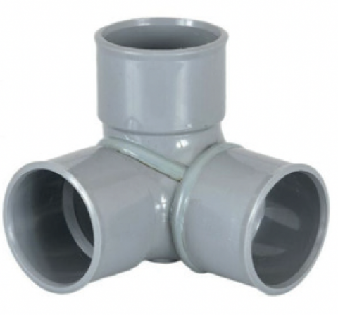 COUDE DOUBLE D'EQUERRE 87°30 PVC EU MF D 110