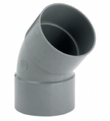 COUDE 45° PVC ASSAINISSEMENT CR 4 JK FF D 400