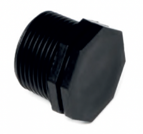 BOUCHON PP FILETE MALE PN 10 G 1/2"