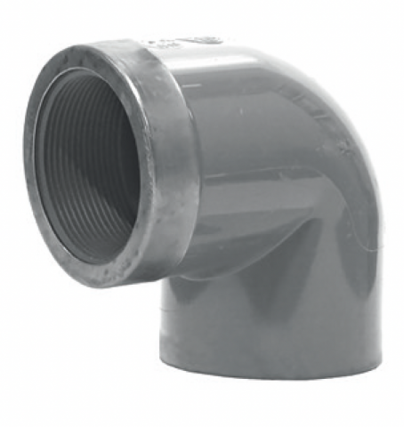 COUDE 90° PVC-C F A COLLER TARAUDE RF AU PIQUAGE PN 16 D 16x3/8" COUDE 90° PVC-C F A COLLER TARAUDE RF AU PIQUAGE PN 16 D 16x3/8"