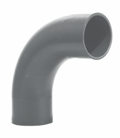 COURBE 90° ABS GRAND RAYON (R=4D) MM A COLLER D 125 PN 10