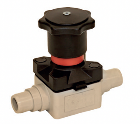 MICROVANNE PP A MEMBRANE FPM FEMELLES  A POLYFUSER D 016 PN 06