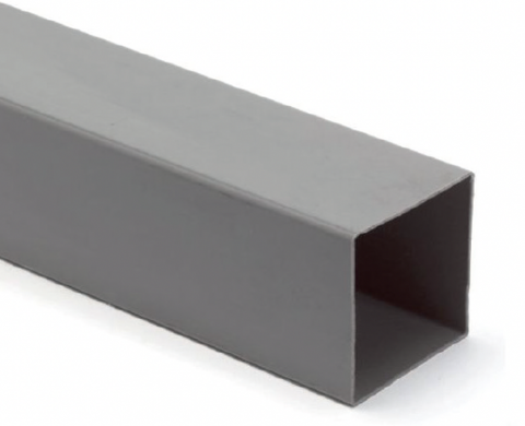 TUBE CARRE PVC GRIS 035x035x03