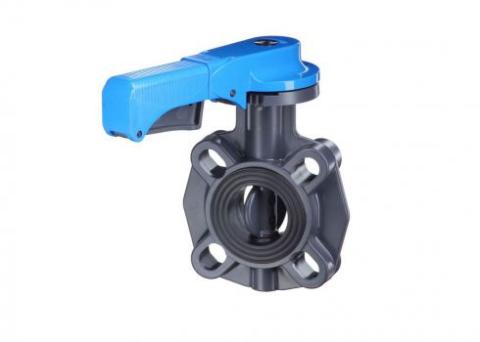 VANNE PAP PVC CORPS PVC MANCHETTE EPDM CDE PAR REDUCTEUR D 090