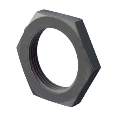 ECROU PVC HEXAGONAL, PAS DU GAZ CYLINDRIQUE PN 16 D 1"1/4