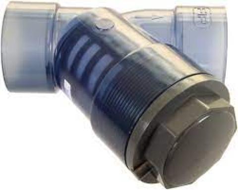 FILTRE A TAMIS PVC TRANSP FEM. A COLLER EPDM D 025 MAILLE 1,5 PN 10